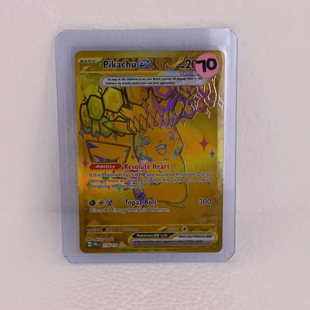 2025 Pokemon TCG Prismatic Evolutions Pikachu ex Gold Hyper Rare #179/131